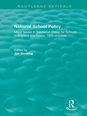 cover image of National School Policy (1996)
